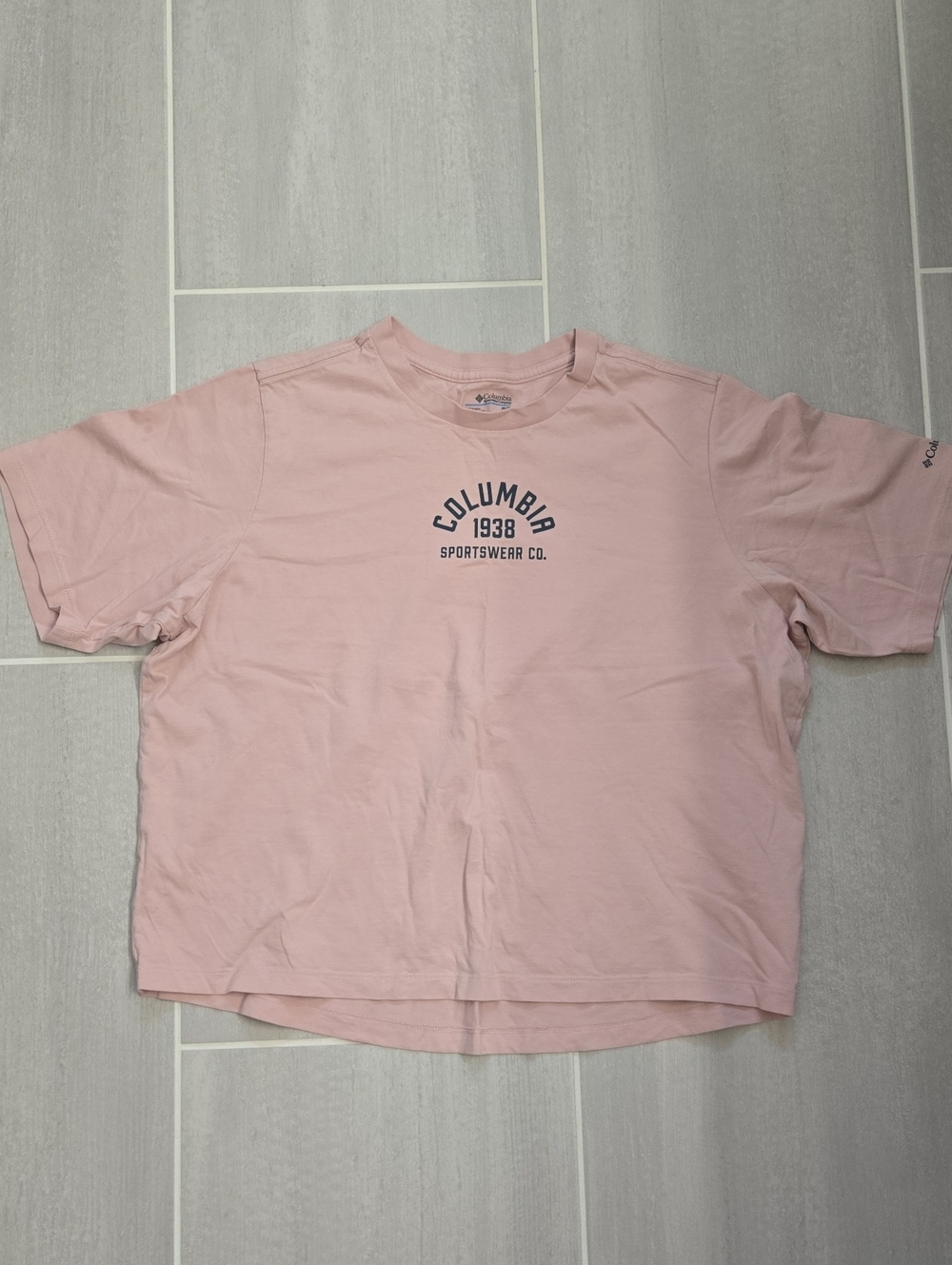 Columbia Light Pink Graphic Short-Sleeve Wome's Tee M